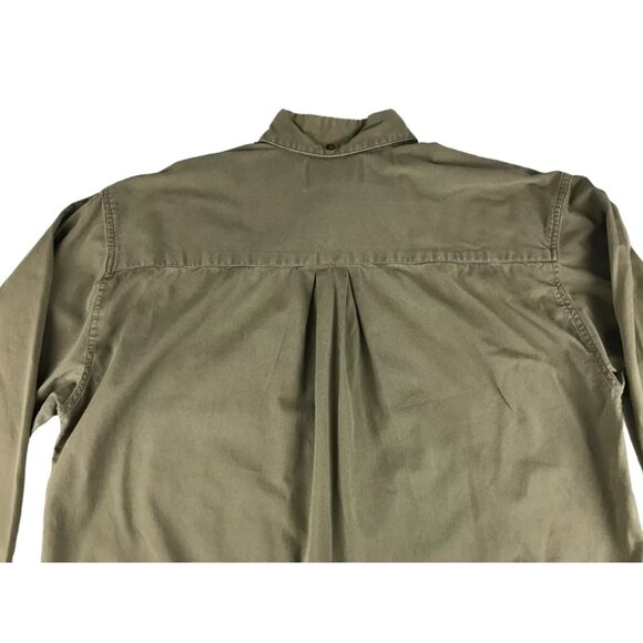 Hunting Horn Mens Brown Long‎ Sleeve Pockets Button Up Shirt Size Large - Picture 9 of 10